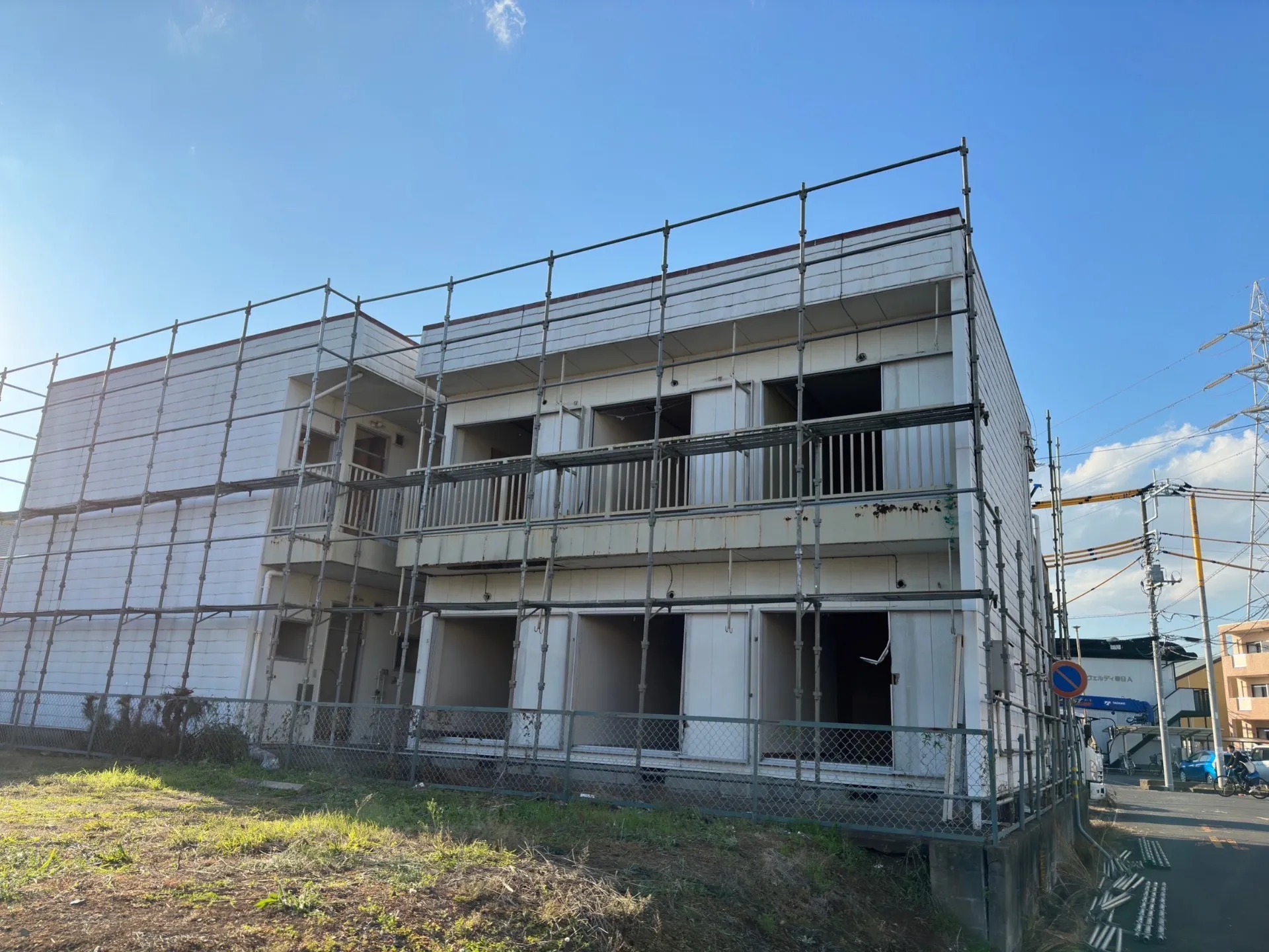 鉄骨造2階建アパート解体工事